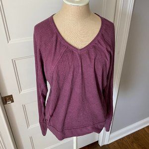 Knox Rose burgundy thermal top